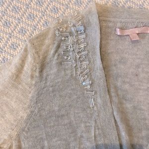 Cashmere Rebecca Taylor beaded cardigan